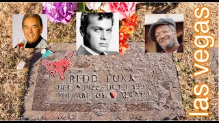 Robin Leach, Redd Foxx & Tony Curtis,  buried at Palm Memorial Park we visit 3 famous gravesites 4K