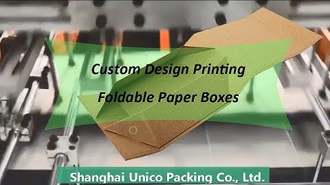 Foldable Paper Box - Custom Prints Welcome