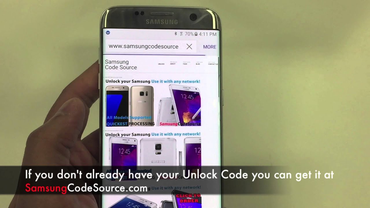 How to Unlock Samsung Galaxy S7 EDGE ANY gsm carrier YouTube