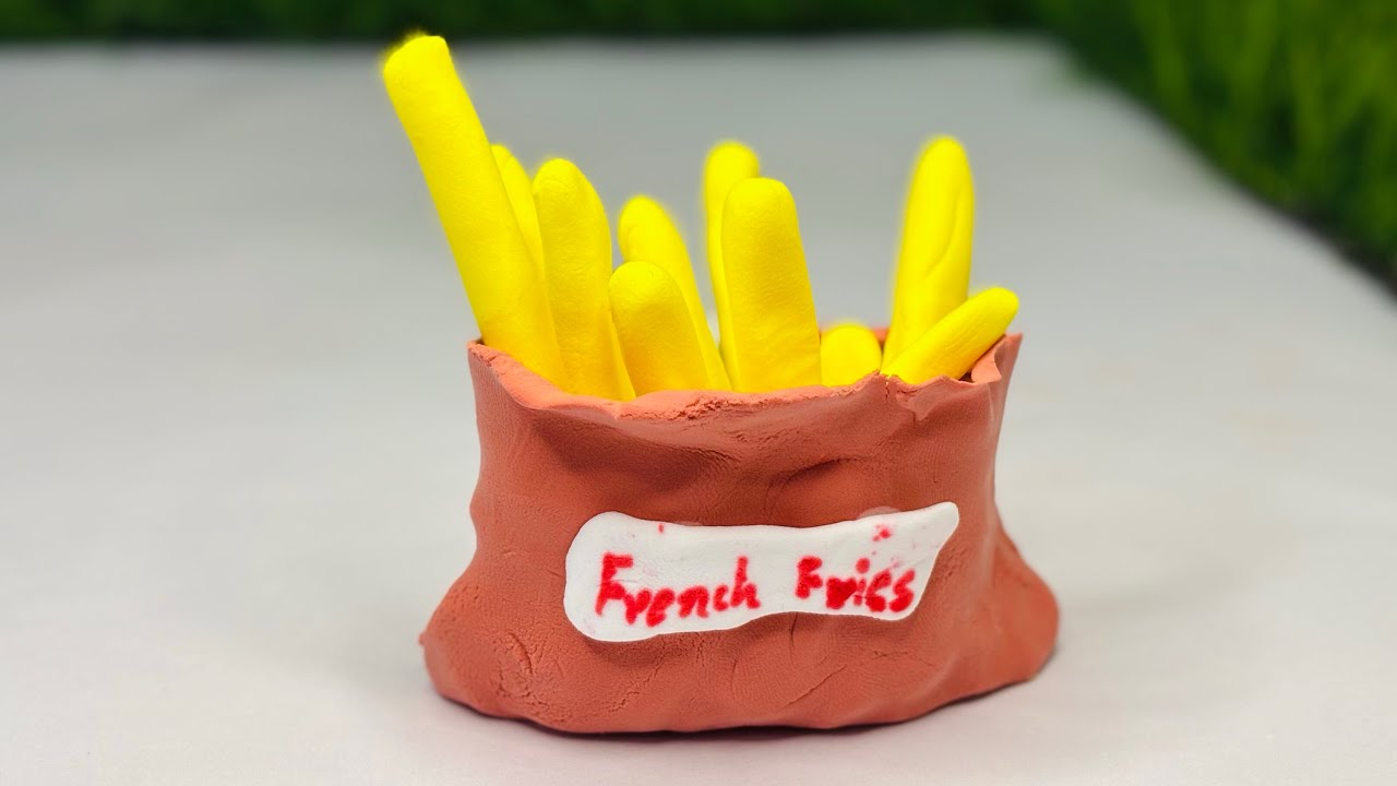 Miniature French Fries 🍟 That Look Good Enough to EAT !  Clay DIY | felacia