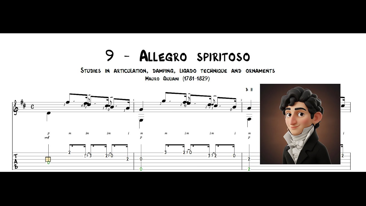 Mauro Giuliani Opus 1, Part Three | 9 - Allegro spiritoso