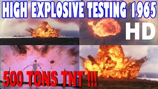 Hd Explosion Of 500 Tons Tnt - Navy Test Sailor Hat 1965