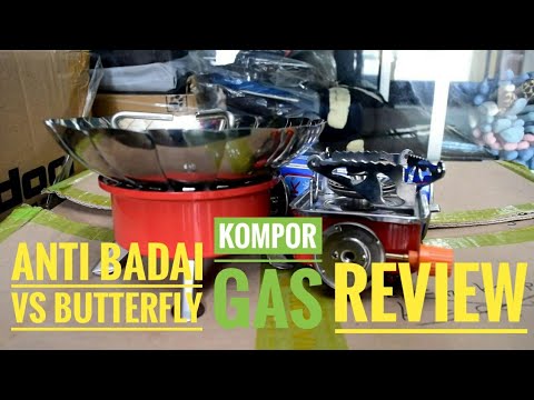 kompor gas  murah anti Badai Vs Kompor Buterfly untuk  