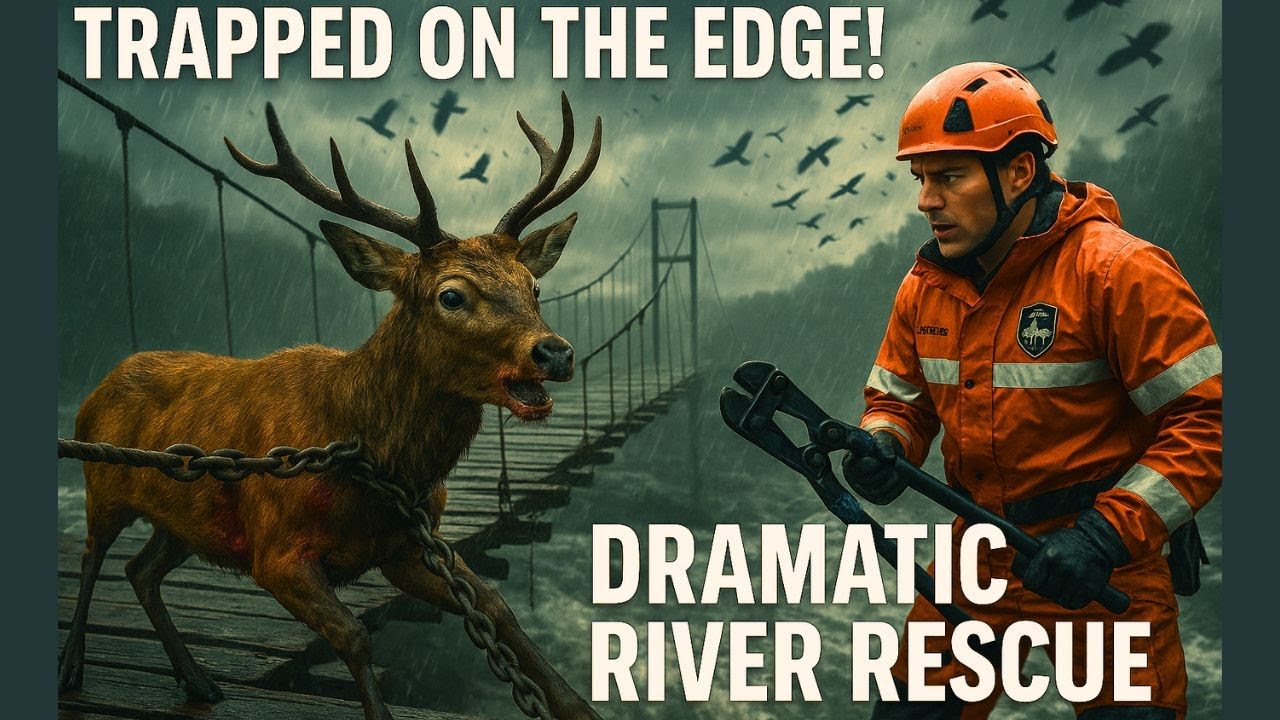 Animal Rescue Story: Trapped on the Edge: Red Deer Daring Rescue Over a ...