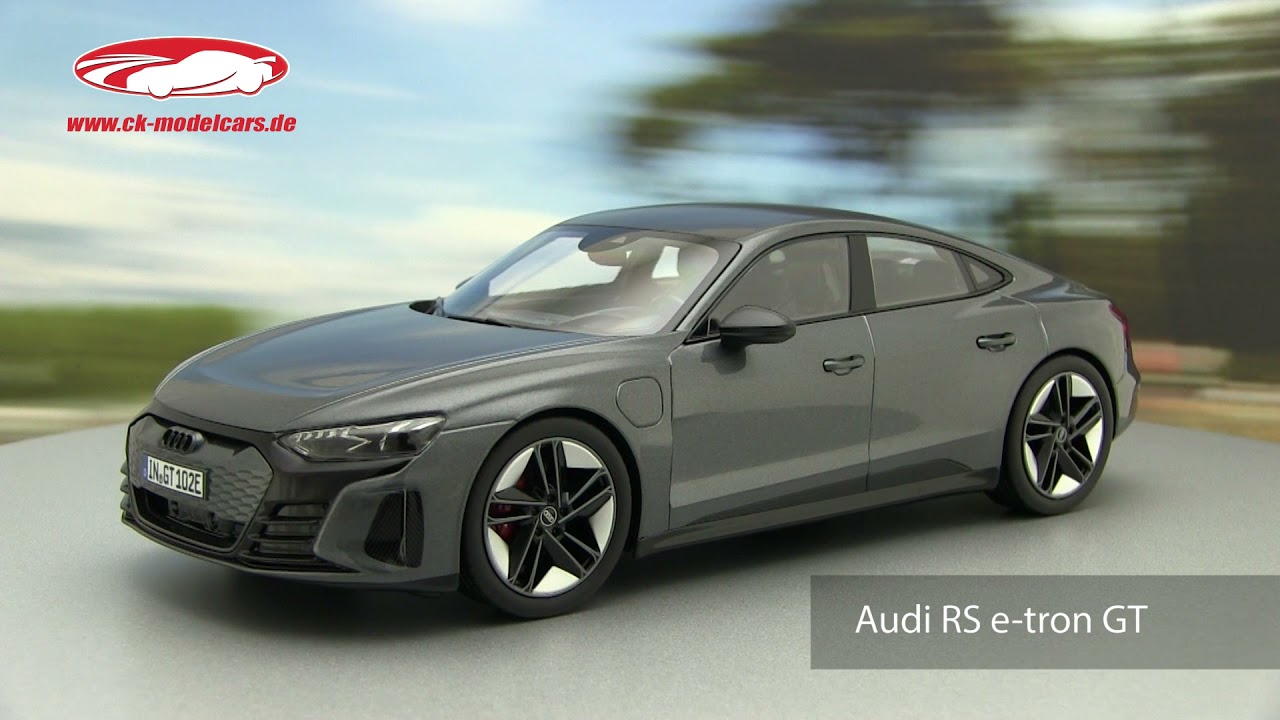 ck-modelcars-video: Audi RS e-tron GT Baujahr 2021 Daytona grau, Norev