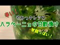 やみつきになる ハラペーニョの甘酢漬けをつくります。
