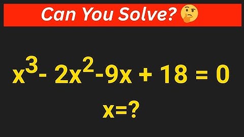 A Nice Cubic Equation | Can You Solve This? | #matholympiad #maths