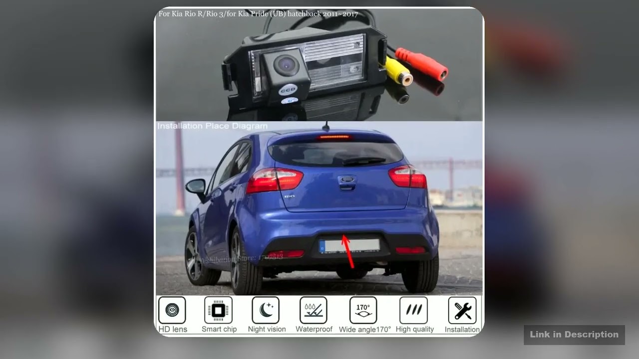 Car Rear View Camera For Kia Rio RRio 3For Kia Pride UB hatchback 20112017 Reversing Camera High