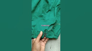 tutorial to reduce the waist of a uniform skirt without a sewing machine #shorts