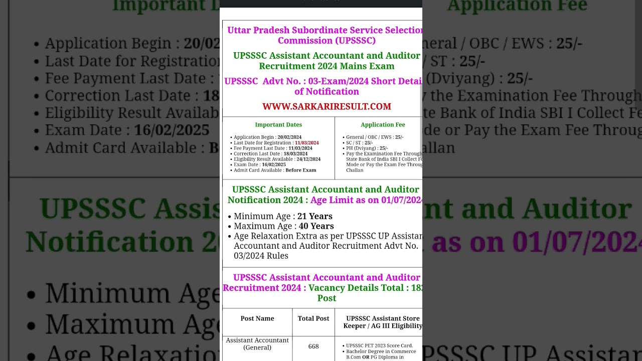Sarkri result ssc exam