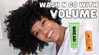 wash day | curly hair detox + wash and go styling with a new mousse!