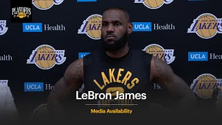 LeBron James on the Lakers&#39; focus heading into Game 3 vs Memphis | 2023 NBA Playoffs