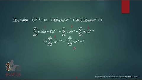 Power Series Solution Near an Ordinary Point