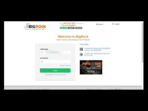 Bigrock Control Panel Login Error!!