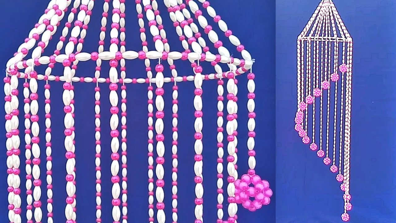 Wall Hanging Craft Ideas With Beads, How to Make wall Hanging