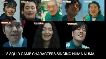 8 SQUID GAME CHARACTERS SINGING NUMA NUMA - 100 SUB SPECIAL
