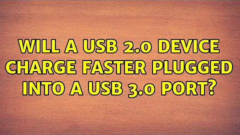 Will a USB 2.0 device charge faster plugged into a USB 3.0 port?