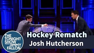 Josh Hutcherson and Jimmy Have a Hockey Rematch