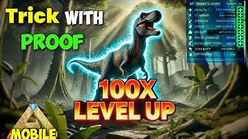100X Fast Level Up! Dino with Proof | ARK Ultimate Mobile Edition