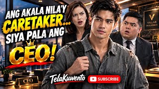 ANG AKALA NILA’Y CARETAKER… SIYA PALA ANG CEO! 😱🔥 | Tagalog AI Drama Story | TelaKuwento