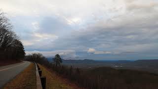 Dawn sunrise over Montvale VA from the Blue Ridge Parkway at Great Valley Overlook. 3/21/20.