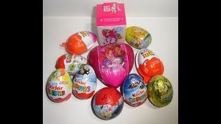 Киндер Сюрприз,Unboxing Kinder Surprise,Пони,Ice age,SpongeBob,Angry Birds,Joy