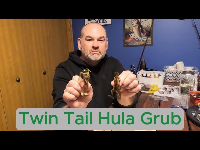 Twin Tail Hula Grub  Spring Bass Fishing 