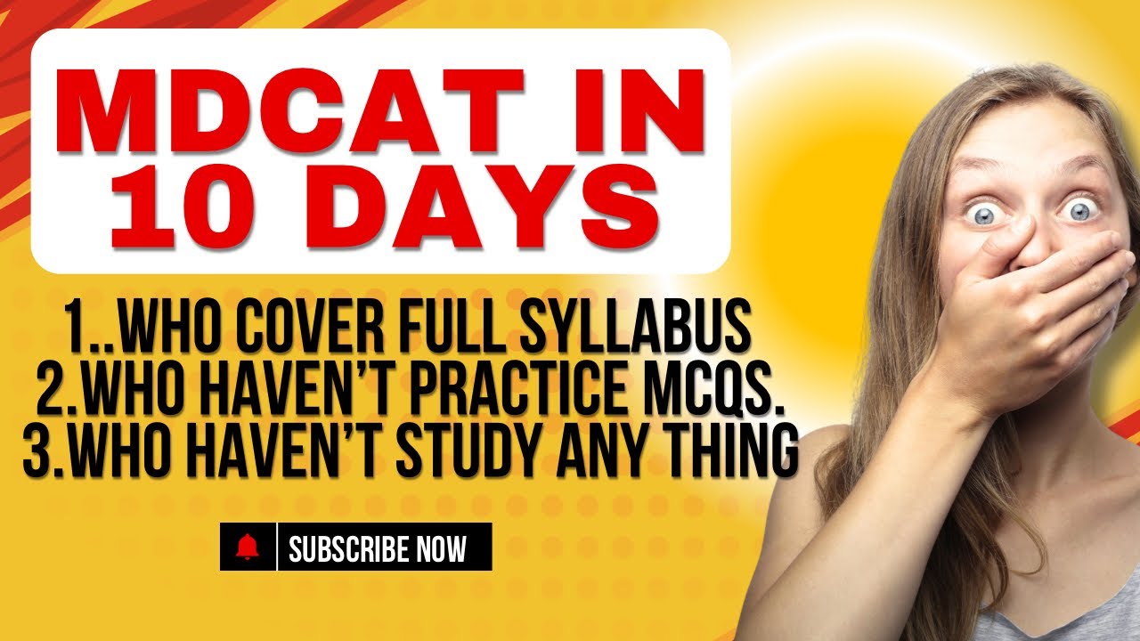 How to prepare MDCAT in 10 Days |Haven’t Study Any thing for Mdcat ...