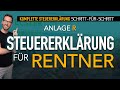 Steuererklrung 2022 rentner steuererklrung ausfllen in elster  anlage r 2022 steuererklrung