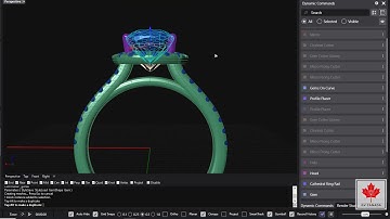 MatrixGold   Parametric Halo Ring with Microprong Cutters