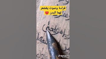 قراءة وصوت من طفل افريقي يقشعر لهما البدن.. القران الكريم