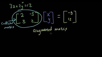 Matrices lesson 11 - Use Gaussian Elimination to solve 2-variable simultaneous equations