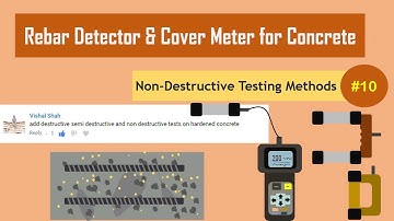Rebar Detector and Cover Meter for Concrete || Non-Destructive Testing Methods (NDT) #10