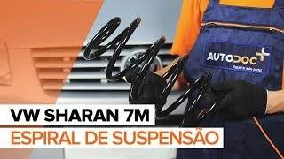 Como substituir uma Molas dianteira no VOLKSWAGEN SHARAN 7M TUTORIAL | AUTODOC