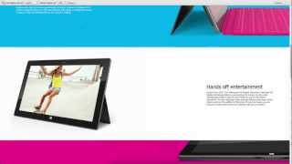 Tour Microsoft Surface - Launch of Microsoft 2012 - Windows 8 RT Tablet/Computer
