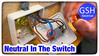 Neutral Connection in the Back of a 2 Way Switch - 2 Plate Method - Taking the Feed to the Switch