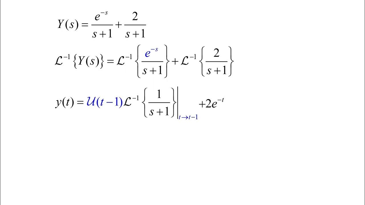 Differential Equations Laplace Transforms The Dirac Delta Function