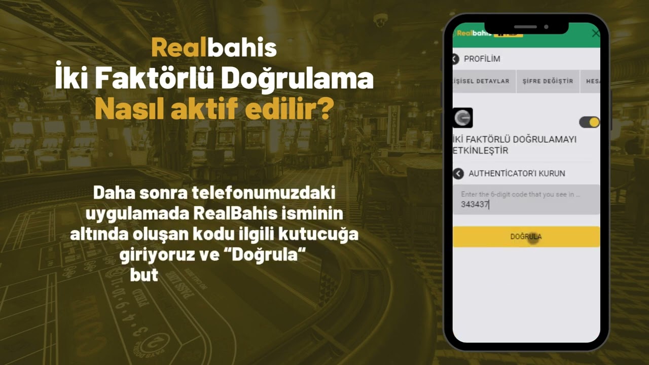 Realbahis\u0026#39;te iki fakt\u00f6rl\u00fc do\u011frulama nas\u0131l aktif edilir? - YouTube