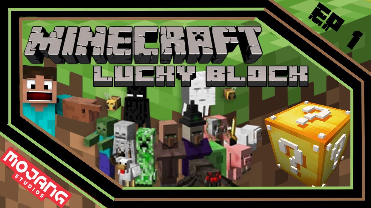 let's play Minecraft Lucky Block Sky Grid Challenge Attempt 1 EP 1 ...