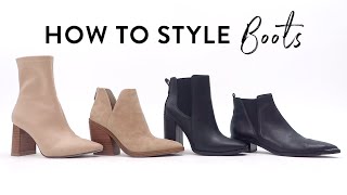 HOW TO STYLE BOOTS & BOOTIES | What to wear with different types of boots | Miss Louie screenshot 1