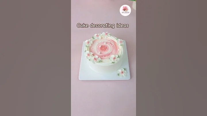 Easy cake decorating ideas | Homemade easy cake design ideas | simple vanilla cake decoration