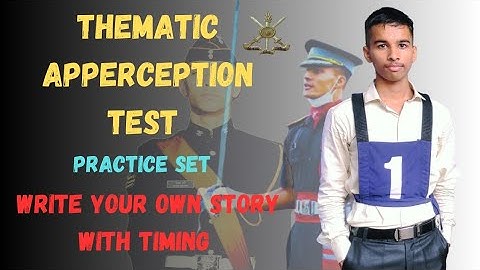 SSB TAT Practice Set-1 | Thematic Apperception Test Sample | practice TAT Story with timing ⌚
