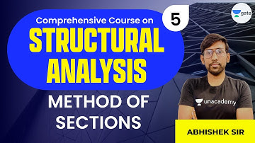 Method of Sections | L:5 | Comprehensive Course on Structural Analysis | GATE 2022 | Abhishek Sir