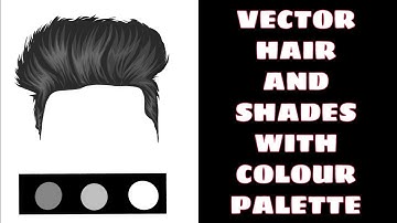 HOW TO DRAW VECTOR HAIR AND SHADES | WITH COLOUR PALETTE 🎨 | INFINITE DESIGN | MOBILE ILLUSTRATOR |