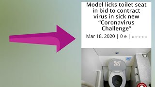 Model Licks Toilet Seat????