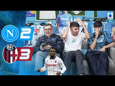 Video CROLLO... NAPOLI-BOLOGNA 2-3 | LIVE REACTION NAPOLETANI