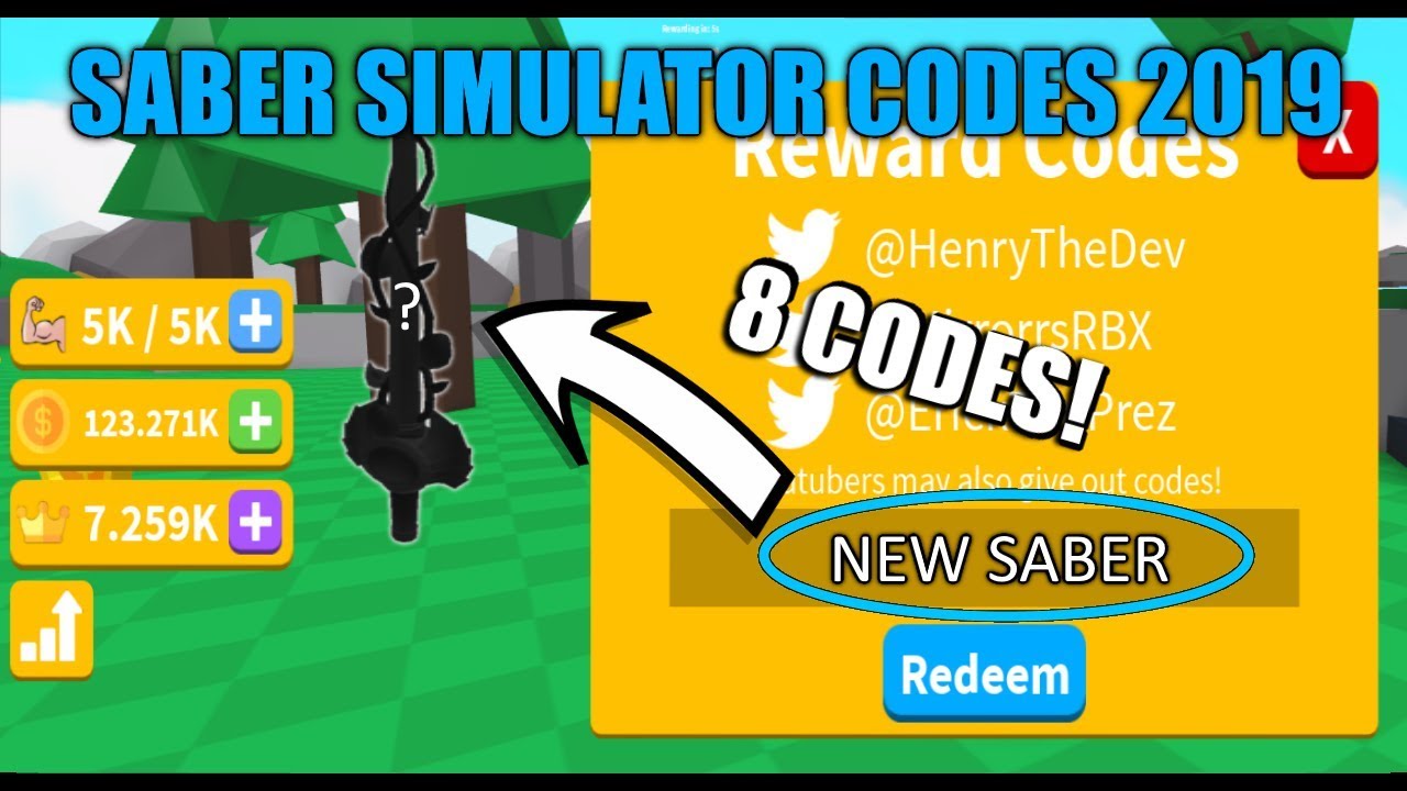 Saber Simulator Codes 2019 November Youtube - roblox codes 2019 november