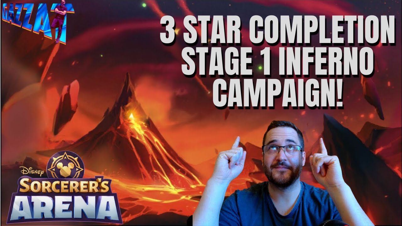 Inferno Campaign 3 Stars Stage 1 Disney Sorcerer's Arena YouTube