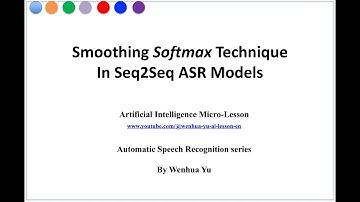 Smoothing Softmax Technique in Seq2Seq ASR models