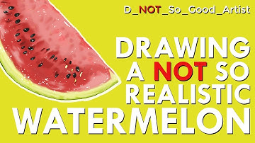 Drawing a Not so Realistic Watermelon Walkthrough and Workflow in Photoshop 2019